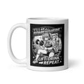 It's 5AM Somewhere White Glossy Ceramic Mug 15 oz Manga Inspired Design for Gym Lovers Lift Drink Repeat Motivation Gift